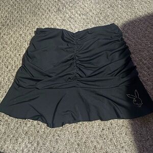 BLACK Playboy mini skirt, size NOT LISTED!
